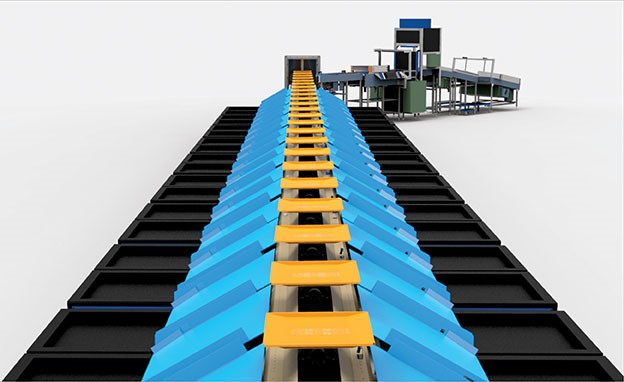 Linear Tilt Tray Sorter